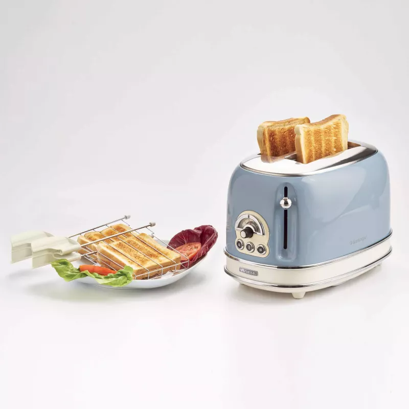 Ariete Vintage 155/05 2-sneden broodrooster, 810 W, blauw