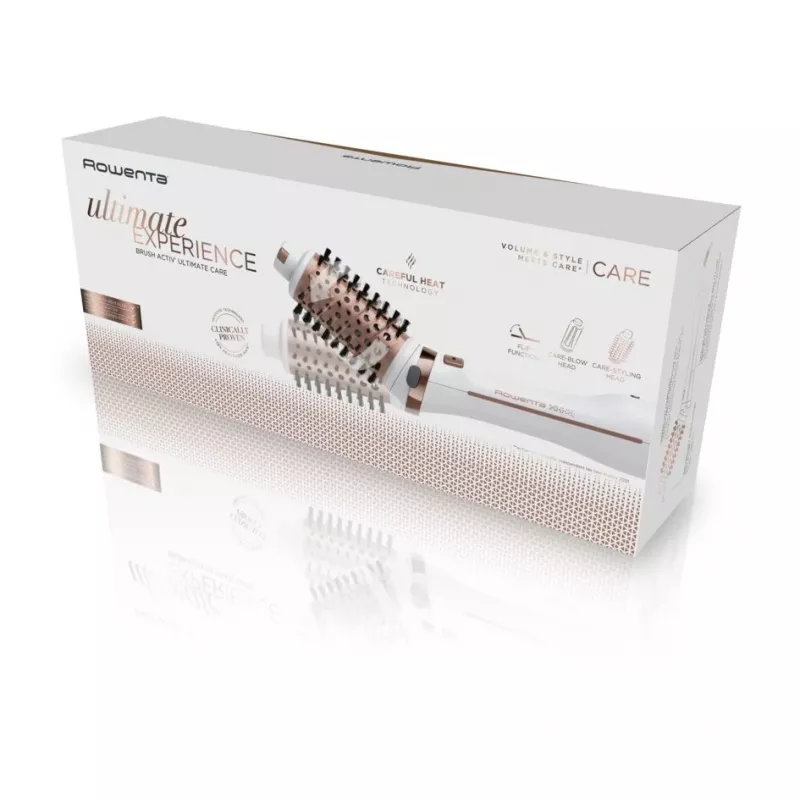 Rowenta Brush Activ Ultimate Care CF9720 heteluchtborstel warm koper, wit 2 m