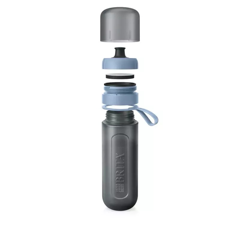 Brita Fill & Go Active 1052248 waterfilterfles, incl. 2 MicroDisc, donkerblauw