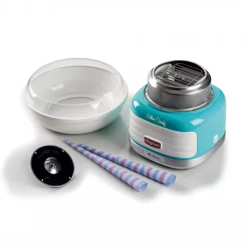 Ariete 2973/01 suikerspinmachine blauw zilver wit