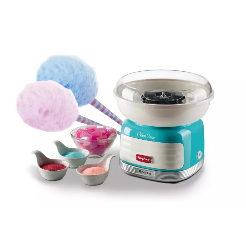 Ariete 2973/01 suikerspinmachine blauw zilver wit