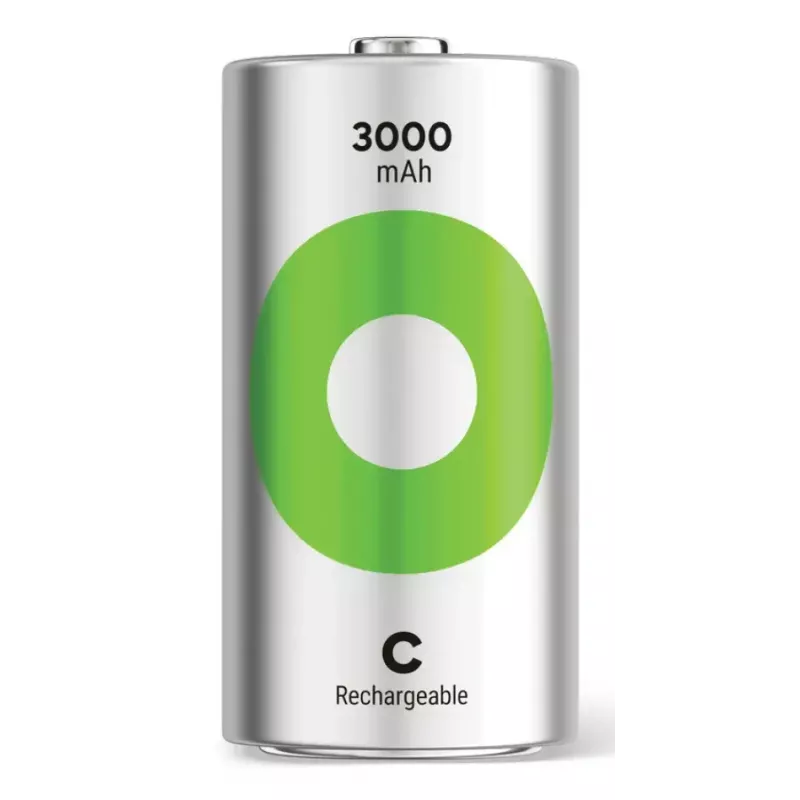 GP Batteries ReCyko GPRCK300C136C2 oplaadbare batterij C (Baby), NiMH 3000 mAh 1,2 V, 2 st.