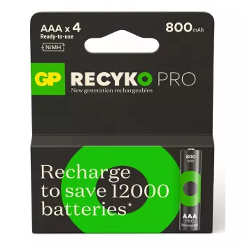 Oplaadbare batterij GP Batterien ReCyko Pro GPRCP80AAA174C4 AAA NiMH 14g