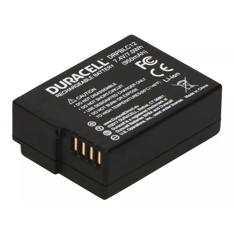 Camera-accu Duracell DRPBLC12 Panasonic DMW-BLC12 vervanger