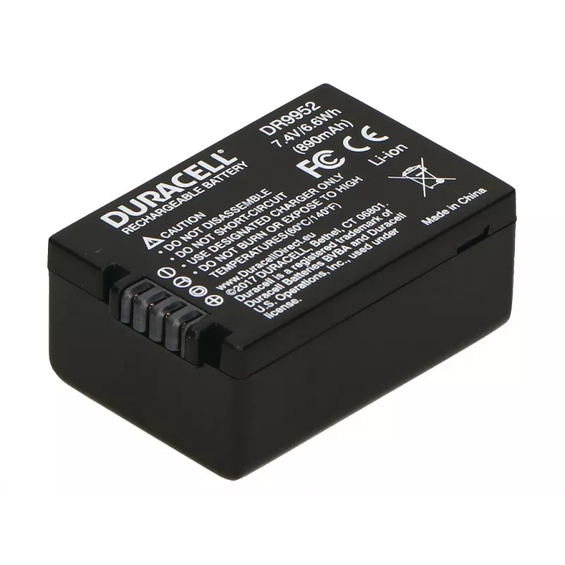 Duracell camera-accu - vervangt Panasonic DMW-BMB9E accu