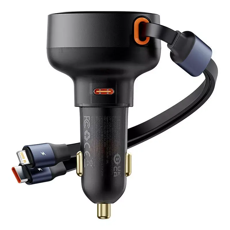 Baseus Enjoyment Pro 60W auto-oplader USB-kabel