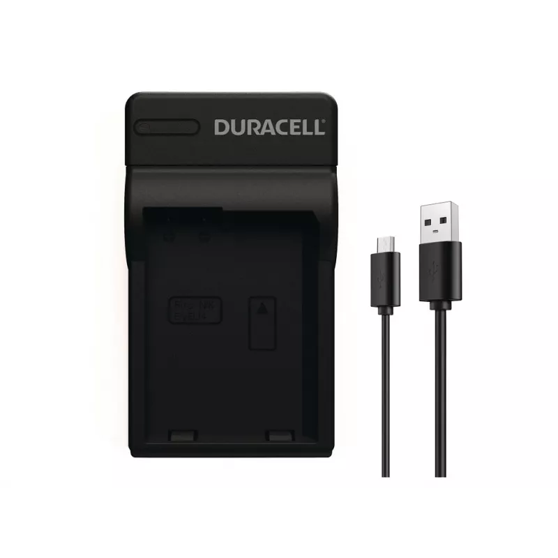 Duracell acculader voor digitale camera, USB, indoor acculader, Nikon EN-EL14, zwart, 5 V, 5 V