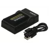 Duracell acculader voor digitale camera, USB, indoor acculader, Sony NP-FP50, 70, 90, 51, 71, 91, zwart, 5 V, 5 V