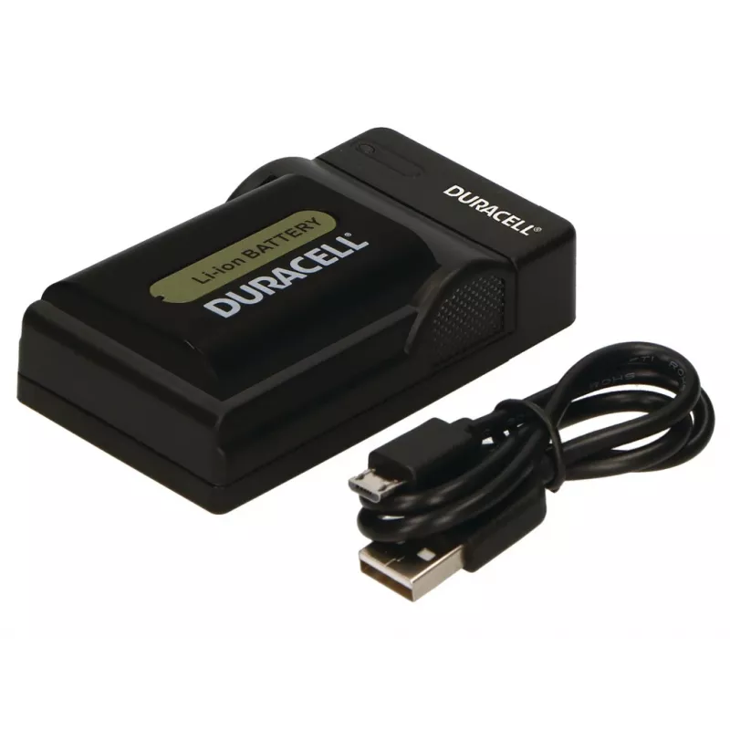 Duracell acculader voor digitale camera, USB, indoor acculader, Sony NP-FP50, 70, 90, 51, 71, 91, zwart, 5 V, 5 V