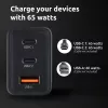 Voeding Intenso W65ACC USB-A- en USB-C-aansluitingen zwart