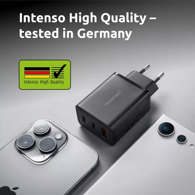 Voeding Intenso W65ACC USB-A- en USB-C-aansluitingen zwart