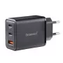 Voeding Intenso W65ACC USB-A- en USB-C-aansluitingen zwart