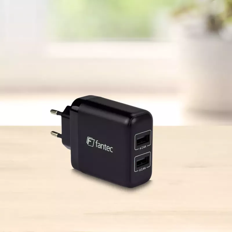 Lader Fantec SC-A244 universeel zwart AC indoor