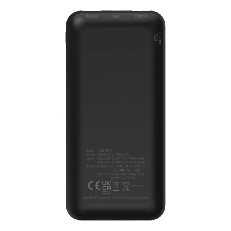 Draagbare powerbank Ansmann PB320PD 20000 mAh
