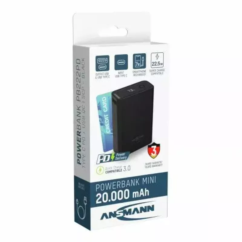 Draagbare batterij Ansmann PB222PD 20000 mAh