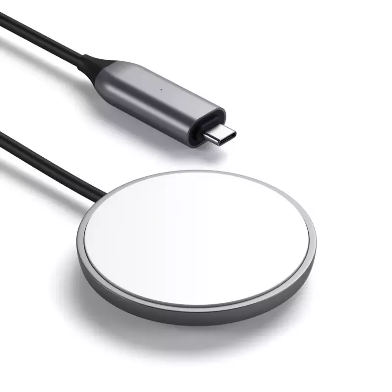 Mobiele telefoonlader Satechi ST-UCQIMCM USB draadloos laden grijs wit