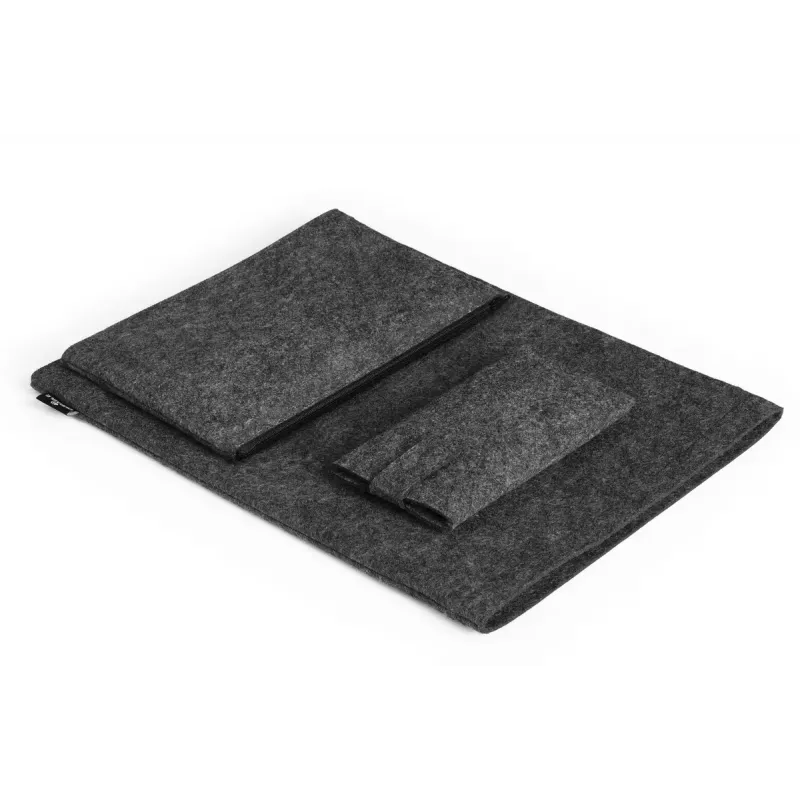 Durable 507158 MultiBag EFFECT hoes voor laptop / tablet 16,4″ (41,7 cm), vilt van gerecycled PET, met accessoire- en telefoonvak