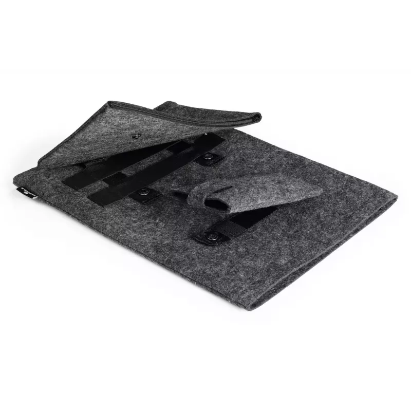Durable 507158 MultiBag EFFECT hoes voor laptop / tablet 16,4″ (41,7 cm), vilt van gerecycled PET, met accessoire- en telefoonvak