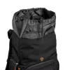 Rugzak Mantona Luis junior zwart bruin leer metaal polyester synthetisch