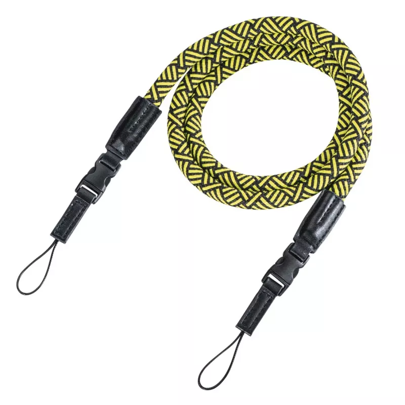 Hama Braid 120 riem digitale camera nylon zwart, geel