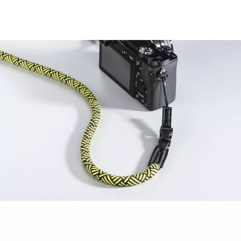Hama Braid 120 riem digitale camera nylon zwart, geel