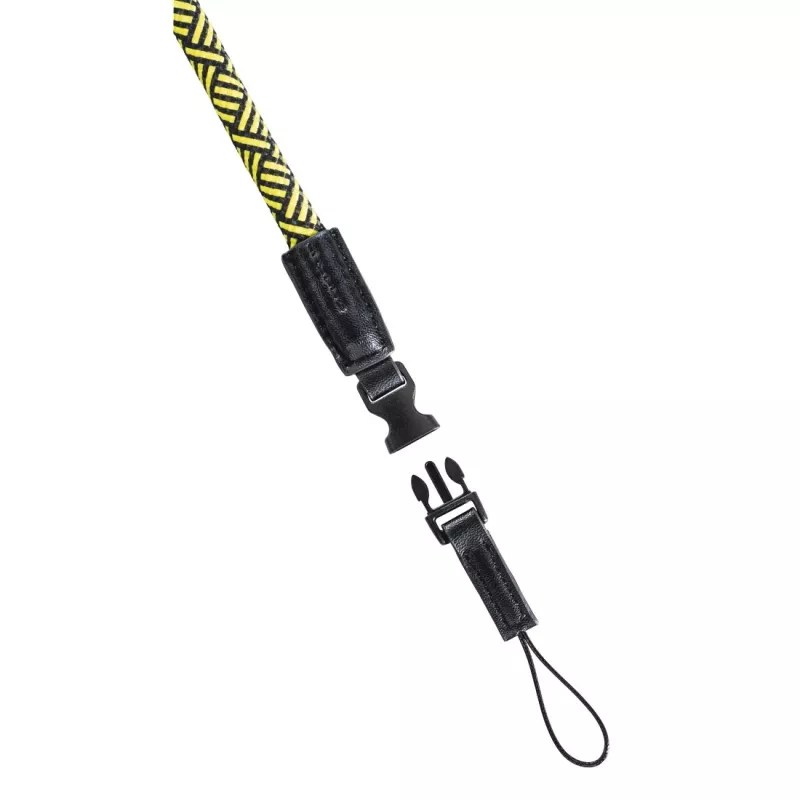 Hama Braid 120 riem digitale camera nylon zwart, geel