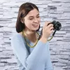 Hama Braid 120 riem digitale camera nylon zwart, geel
