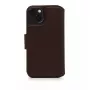 Wallet-hoes Decoded iPhone 14 Plus bruin 6,7 inch 3 kaartvakken