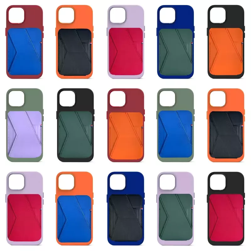 Decoded D24MSCS1GB Blue Silicone kaart-stand-wallet