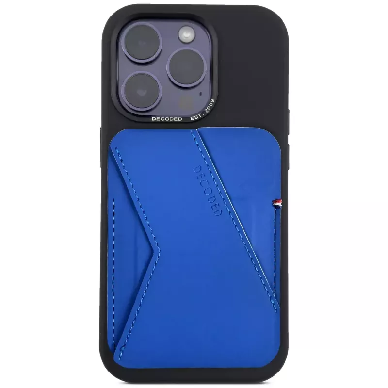 Decoded D24MSCS1GB Blue Silicone kaart-stand-wallet