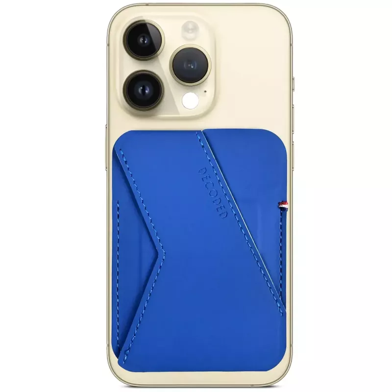 Decoded D24MSCS1GB Blue Silicone kaart-stand-wallet