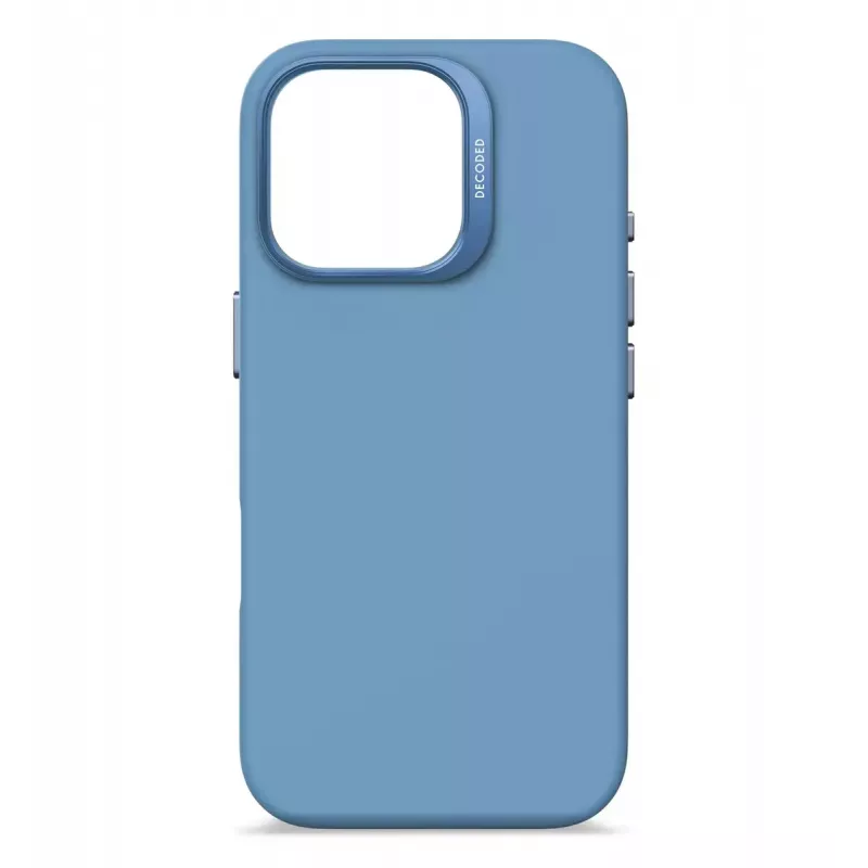 Decoded D25IPO16PBCS9AE antimicrobiële siliconen achterkant voor iPhone 16 Pro, lichtblauw