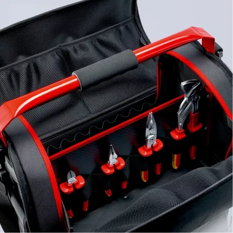 Gereedschapstas Knipex 00 21 08 LE zwart rood polyester