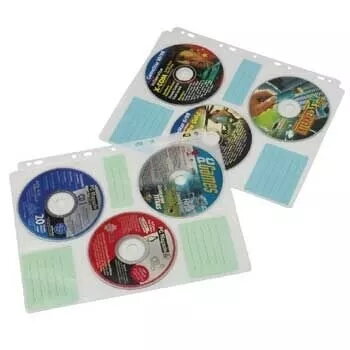 Hama CD-ROM indexhoezen 60 discs transparant