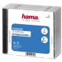 Hama CD dubbel jewelcase standaard, 5-pack 2 discs transparant