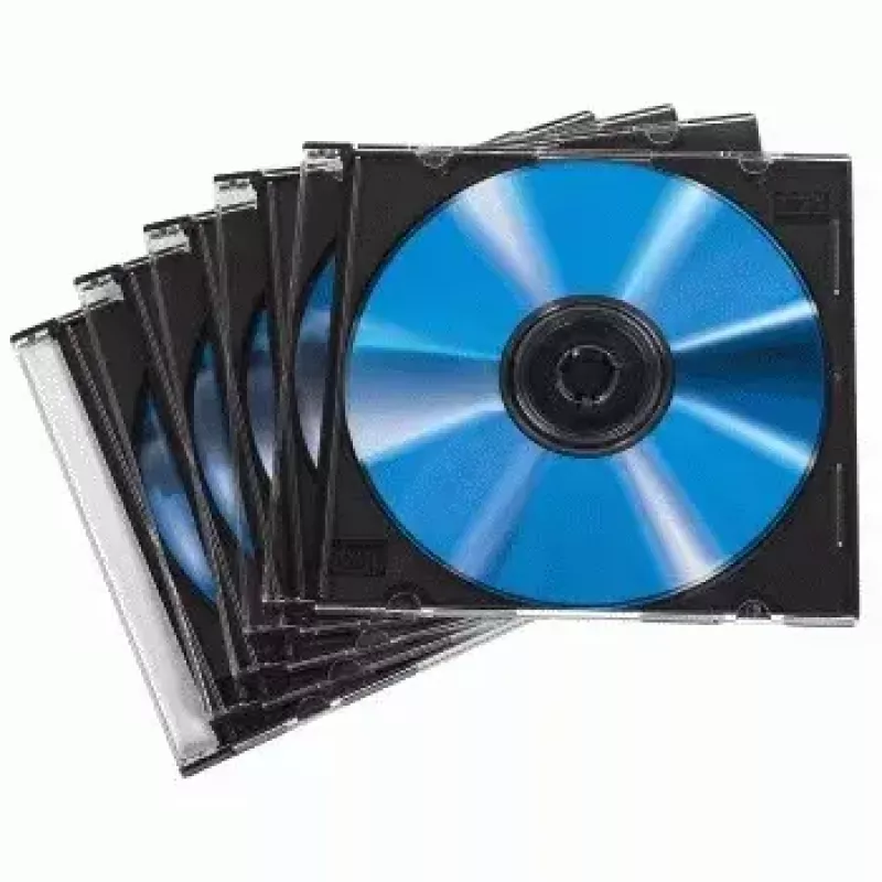 CD slim jewel case Hama 51269 pack 50 stuks 1 disc transparant