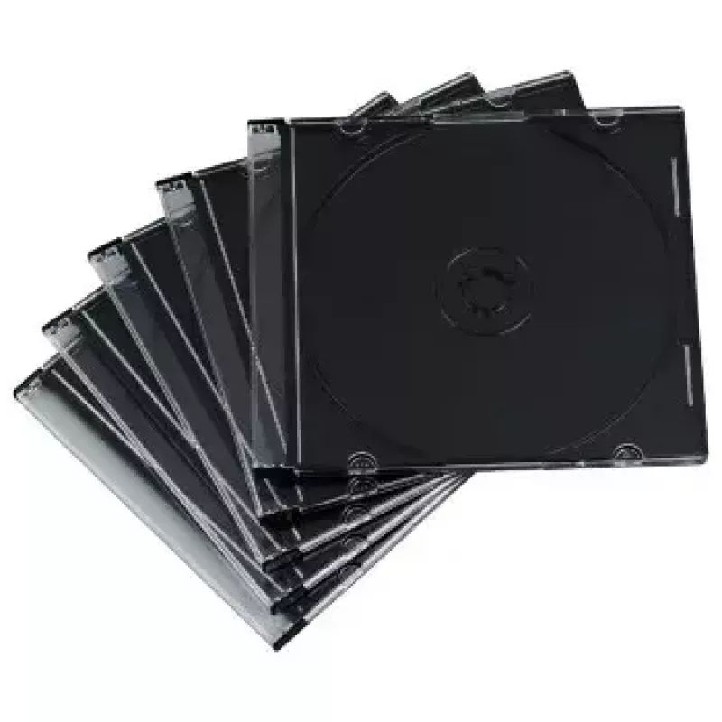 CD slim jewel case Hama 51269 pack 50 stuks 1 disc transparant