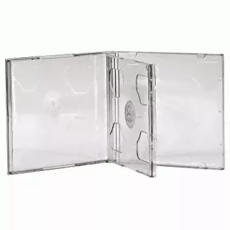 CD dubbel jewelcase Hama 44752 verpakking met 5 voor 2 discs transparant