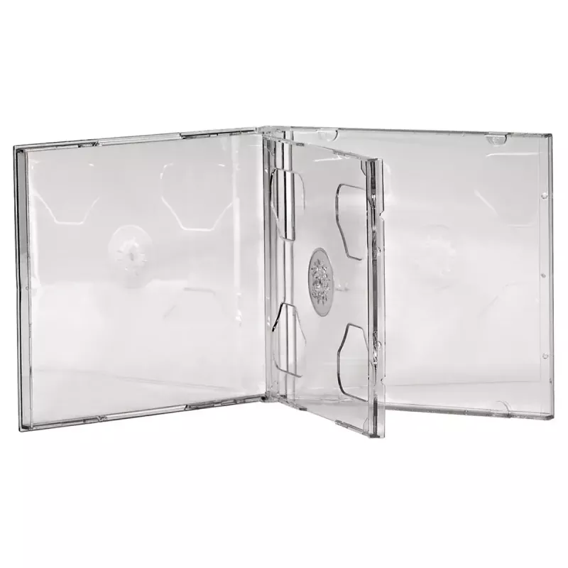 CD dubbel jewelcase Hama 44752 verpakking met 5 voor 2 discs transparant