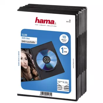 DVD slim box Hama 51181 zwart 1 disc