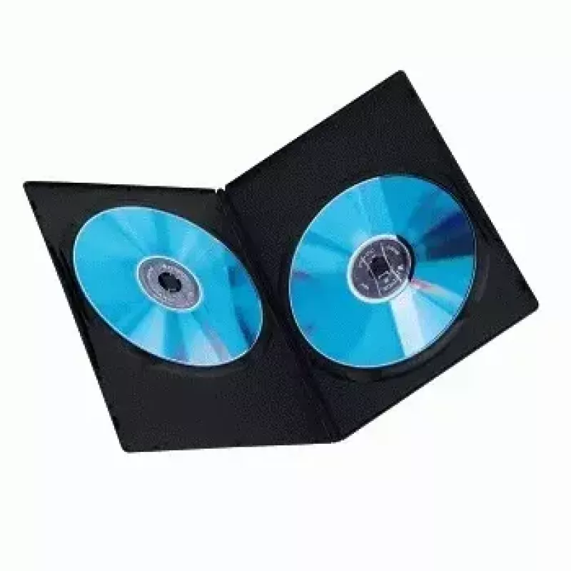 DVD slim dubbelbox Hama 51184 zwart 2 discs