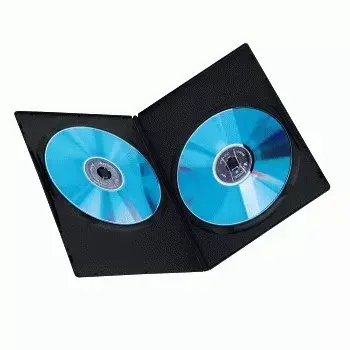 DVD slim dubbelbox Hama 51185 zwart 2 discs
