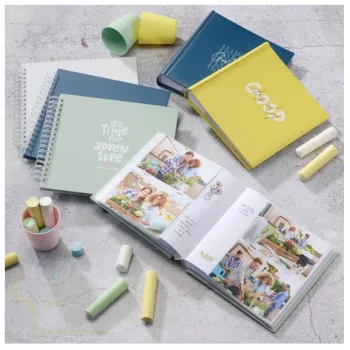 Hama Good Things fotoalbum blauw 200 bladen 10 x 15 boekbinding