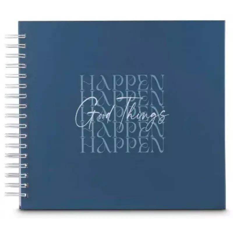 Hama 7718 Good Things Happen spiraalfotoalbum, 28x24 cm, 50 witte pagina's