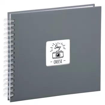 Hama Fine Art fotoalbum grijs 100 bladen 10 x 15 cm spiraalbinding