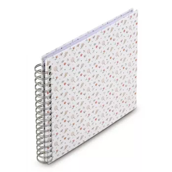 Hama Floral fotoalbum meerkleurig 100 blad 10 x 15 cm spiraalbinding