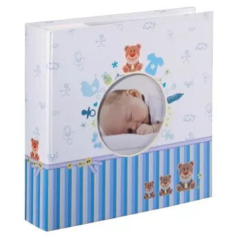 Hama Tim fotoalbum blauw, wit 200 blad 10 x 15