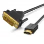Ugreen 30116 videokabel-adapter 1 m DVI HDMI zwart