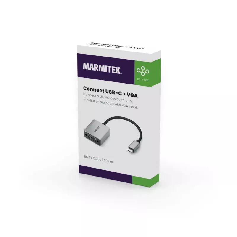 Marmitek Connect USB C to VGA - USB-C naar VGA-adapter