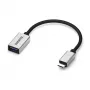 USB-kabel Marmitek 08375 0,15 m USB 3.2 Gen 1 USB-C USB-A zwart zilver